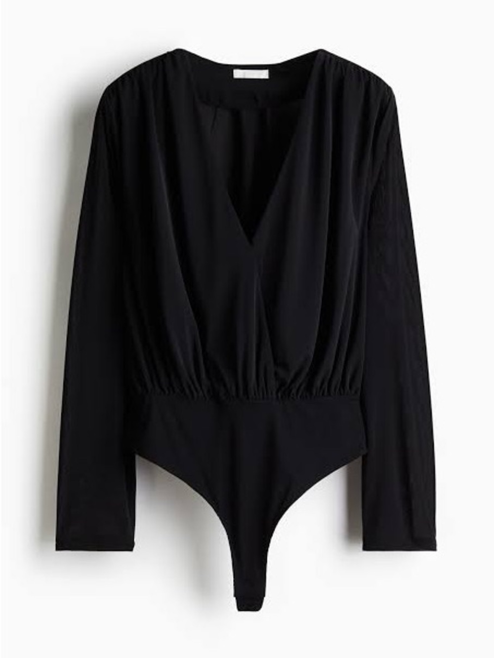 HOST PICK 🌟H&M Draped V-Neck Wrap Bodysuit in DARK GREEN  size Medium